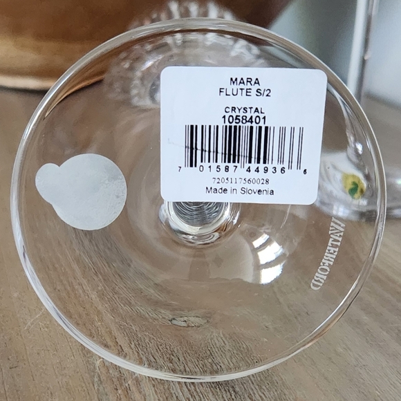 🥂 Waterford Crystal Mara Flutes – Set of 2, 9.5 oz, NIB, Elegant Crystal Design - Picture 4 of 16